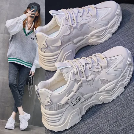 NAYUKA Casual Luxury Design Women Shoes Ladies Light Running Sneakers Lace-up White Shoe Casual Shoes Fashion High Quality Brand Shoes
NAYUKA Casual Luxury Design Women Shoes Ladies Light Running Sneakers Lace-up White Shoe Casual Shoes Fashion High Quality Brand Shoes