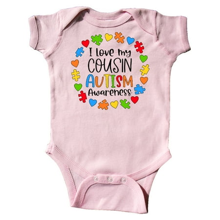 Inktastic I Love my Cousin Autism Awareness Gift Baby Boy or Baby Girl Bodysuit