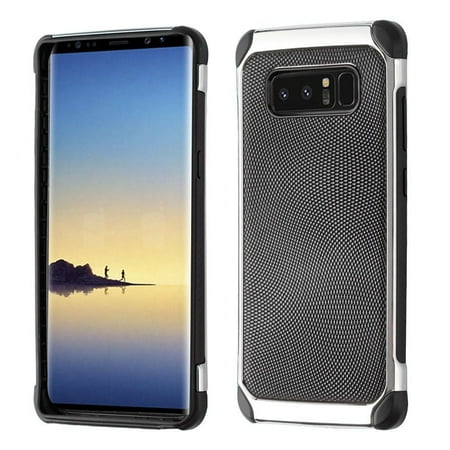 Insten Astronoot Dots Hard Dual Layer Plastic TPU Case For Samsung Galaxy Note 8 - Black