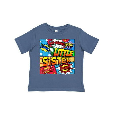 Inktastic Little Sister Comic Book Gift Toddler Toddler Girl T-Shirt