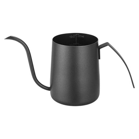 Stainless Steel Coffee Kettle Drip Pot Gooseneck Coffee Pot with Scale Pouring Kettle Coating Home for Coffee Lover 350ml black
Stainless Steel Coffee Kettle Drip Pot Gooseneck Coffee Pot with Scale Pouring Kettle Coating Home for Coffee Lover 350ml black