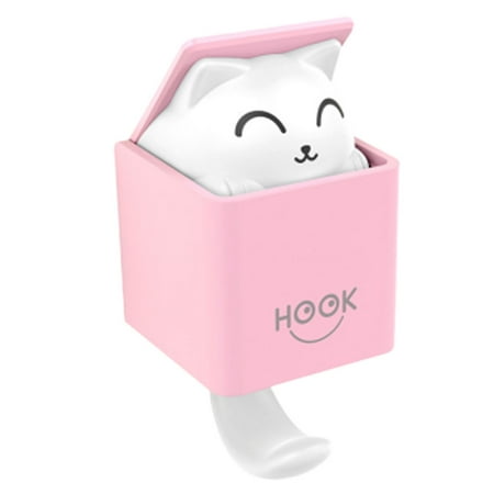 1pc Creative Household Hook Cat Design Wall Hanger Gravity Sensor Hook Adorable Hanging Hook Pink
1pc Creative Household Hook Cat Design Wall Hanger Gravity Sensor Hook Adorable Hanging Hook Pink