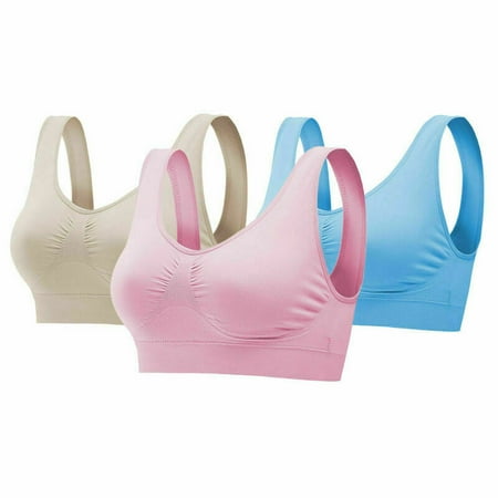 3 Pack Sport Bras Wire-free Light Support Tank Sports Yoga Sleep Seamless Bra US
3 Pack Sport Bras Wire-free Light Support Tank Sports Yoga Sleep Seamless Bra US