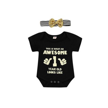 Sunisery Newborn Infant Baby Boys Clothes Set Awesome Romper+Sequin Headband Outfit
Sunisery Newborn Infant Baby Boys Clothes Set Awesome Romper+Sequin Headband Outfit