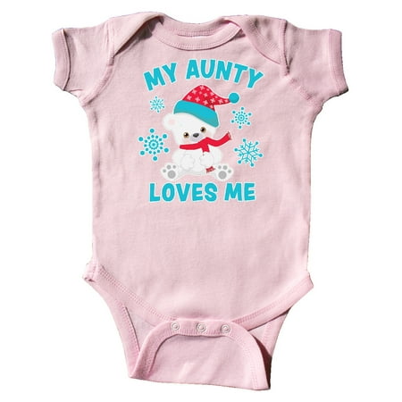 Inktastic Polar Bear My Aunty Loves Me in Santa Hat with Snowflakes Gift Baby Boy or Baby Girl Bodysuit
Inktastic Polar Bear My Aunty Loves Me in Santa Hat with Snowflakes Gift Baby Boy or Baby Girl Bodysuit