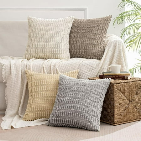 MIULEE Pack of 2 Neutral Corduroy Decorative Throw Pillow Covers 16x16 inch Soft Boho Striped Pillow Covers Modern Farmhouse Home Decor for Sofa Living Room Couch Bed
MIULEE Pack of 2 Neutral Corduroy Decorative Throw Pillow Covers 16x16 inch Soft Boho Striped Pillow Covers Modern Farmhouse Home Decor for Sofa Living Room Couch Bed