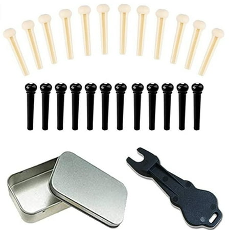 Acoustic Guitar Bridge Pin with Bridge Pin Remover Tail Nail White Black Nail Set
Acoustic Guitar Bridge Pin with Bridge Pin Remover Tail Nail White Black Nail Set