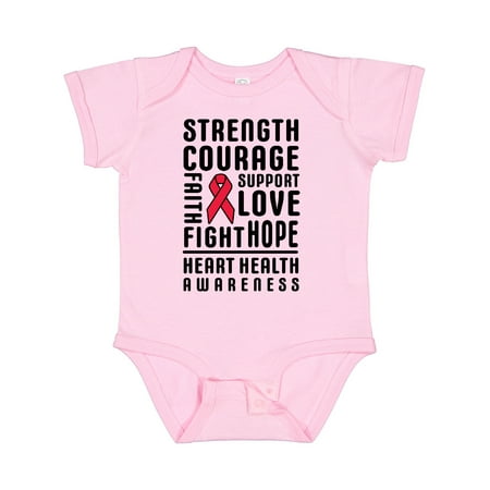 Inktastic Heart Health Awareness Strength Courage Support Gift Baby Boy or Baby Girl Bodysuit
Inktastic Heart Health Awareness Strength Courage Support Gift Baby Boy or Baby Girl Bodysuit