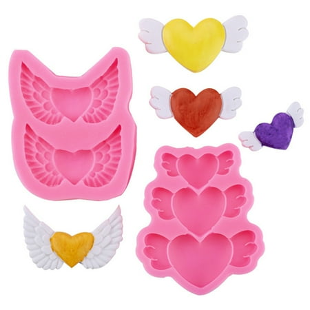 Non-sticky Food Grade High Temperature Resistant Pastry Mould Valentine Day Wing Heart Chocolate Mold Baking Tool
Non-sticky Food Grade High Temperature Resistant Pastry Mould Valentine Day Wing Heart Chocolate Mold Baking Tool