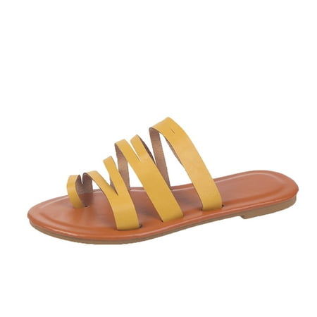 Mackneog Ladies Summer Solid Color Strap Combination Set Toe Flat Sandals Gift on Clearance
Mackneog Ladies Summer Solid Color Strap Combination Set Toe Flat Sandals Gift on Clearance