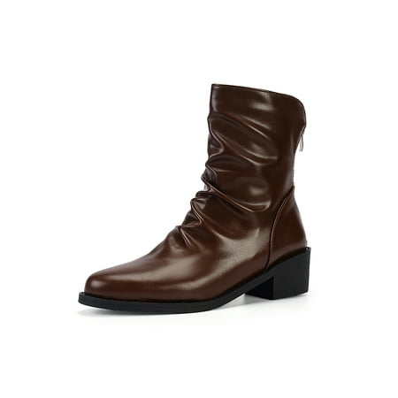 Rotosw Ladies Stretchy Boot Slouchy Shoes High Top Chunky Heel Boots Anti-Slip Round Toe Formal Breathable Brown 9
Rotosw Ladies Stretchy Boot Slouchy Shoes High Top Chunky Heel Boots Anti-Slip Round Toe Formal Breathable Brown 9