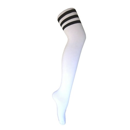 Triple Stripes Vintage Over Knee High Tube Leg Warm Socks For Women and Girls In White With Black Color
Triple Stripes Vintage Over Knee High Tube Leg Warm Socks For Women and Girls In White With Black Color
