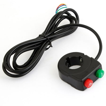 Electric Bike Head Direction Lamp Horn 2 in 1 Combined Switch Black