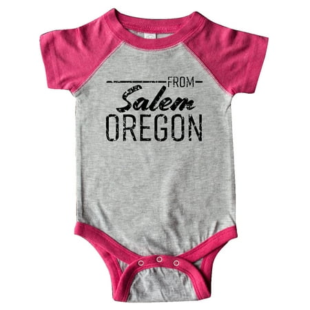 Inktastic From Salem Oregon in Black Distressed Text Gift Baby Boy or Baby Girl Bodysuit
Inktastic From Salem Oregon in Black Distressed Text Gift Baby Boy or Baby Girl Bodysuit