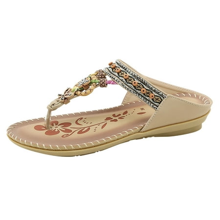 new home gifts for home Wedges Sandals For Women Ladies Sandals Peep Toe T Strap Bohemia Sandals Flats Beach Shoes PU Beige
new home gifts for home Wedges Sandals For Women Ladies Sandals Peep Toe T Strap Bohemia Sandals Flats Beach Shoes PU Beige