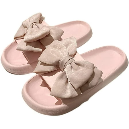 CoCopeaunts Cute Cloud Slipper for Women Large Bow Beach Slides Thick Eva Non Slip Sandals Summer Indoor Outdoor Slippers
CoCopeaunts Cute Cloud Slipper for Women Large Bow Beach Slides Thick Eva Non Slip Sandals Summer Indoor Outdoor Slippers