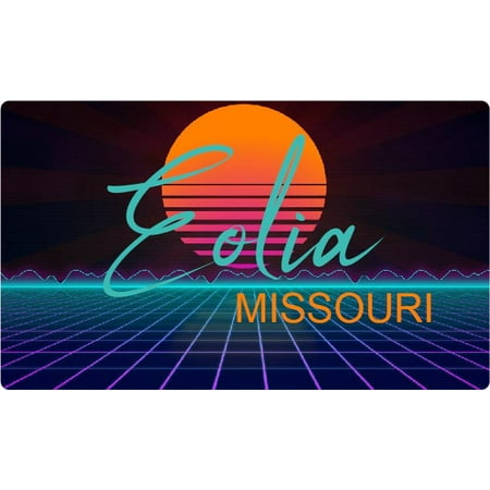 Eolia Missouri 4 X 2.25-Inch Fridge Magnet Retro Neon Design