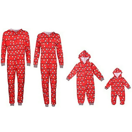 Tretra Family Matching Christmas Pajamas Set One Piece Santa Claus Printed Sleepwear Hoodie Jumpsuit for Kids and Adults
Tretra Family Matching Christmas Pajamas Set One Piece Santa Claus Printed Sleepwear Hoodie Jumpsuit for Kids and Adults