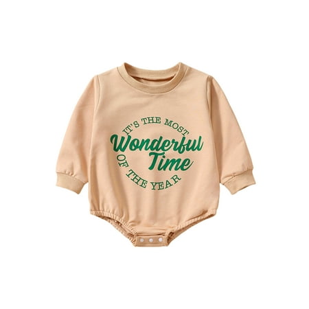 Seyurigaoka Baby Boy Girl Romper Tops Long Sleeve Letters Print Casual Fall Spring Short Crotch Button Jumpsuit for 0-24M Toddler Kids
Seyurigaoka Baby Boy Girl Romper Tops Long Sleeve Letters Print Casual Fall Spring Short Crotch Button Jumpsuit for 0-24M Toddler Kids