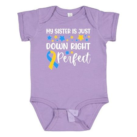Inktastic My Sister is Just Down Right Perfect- Down Syndrome Awareness Ribbon Gift Baby Boy or Baby Girl Bodysuit
Inktastic My Sister is Just Down Right Perfect- Down Syndrome Awareness Ribbon Gift Baby Boy or Baby Girl Bodysuit