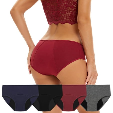 Fragarn Plus Size For Women Panties Women S Briefs Underwear Cotton Absorbent Waterproof Liquid Traceless Low Waist Triangular Physiological Panties 4PC Multicolor
Fragarn Plus Size For Women Panties Women S Briefs Underwear Cotton Absorbent Waterproof Liquid Traceless Low Waist Triangular Physiological Panties 4PC Multicolor