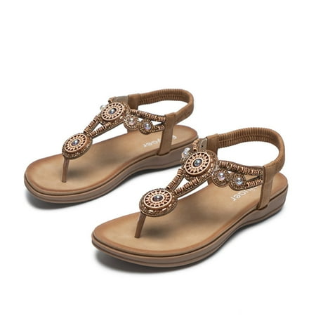 Aayomet Women s Heeled Sandals FashionWomen Ladies Summer Flower Design Bohemia Sandals Open Toe Shoes Flip Flog Flat Brown 8
Aayomet Women s Heeled Sandals FashionWomen Ladies Summer Flower Design Bohemia Sandals Open Toe Shoes Flip Flog Flat Brown 8