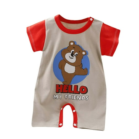 Jamicy Onesies for Baby Boys Summer Clothing Newborn Baby Cotton Short Sleeve Thin Crawling Suit Baby Onesie One Piece Gray
Jamicy Onesies for Baby Boys Summer Clothing Newborn Baby Cotton Short Sleeve Thin Crawling Suit Baby Onesie One Piece Gray