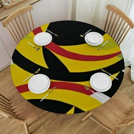 Plo0ole Yellow Black White Waterproof Table Cloth Round Cover Outdoor Fitted Vinyl Round Tablecloth with Curve Oilcloth Table Covers for Party Dining Picnic 31-35
Plo0ole Yellow Black White Waterproof Table Cloth Round Cover Outdoor Fitted Vinyl Round Tablecloth with Curve Oilcloth Table Covers for Party Dining Picnic 31-35