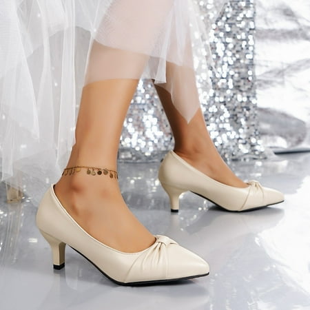 Cathalem Booties Size 12 Ladies Fashion Solid Color Leather Single Shoes Bowknot Pointed High Heels Size 11 Womens Heels Beige 7.5
Cathalem Booties Size 12 Ladies Fashion Solid Color Leather Single Shoes Bowknot Pointed High Heels Size 11 Womens Heels Beige 7.5