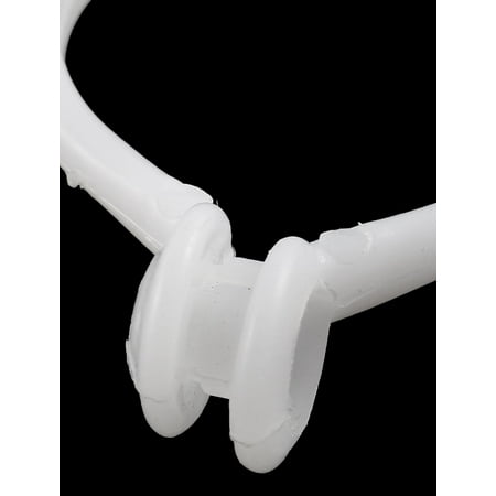 12x Noose Shower Curtain Rod Hanger Ring Clasp Drape Accessories