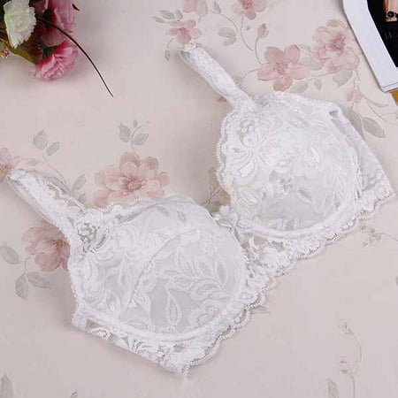 Women Sexy Underwear Brand Lace Minimizer Padded Lace Sheer Push Up Bra 34 Cup White 70B
Women Sexy Underwear Brand Lace Minimizer Padded Lace Sheer Push Up Bra 34 Cup White 70B