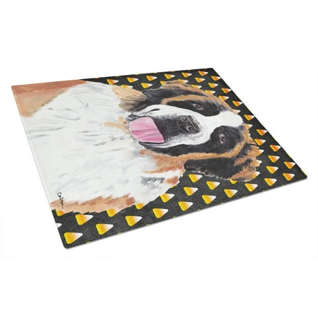 Carolines Treasures SC9165LCB Saint Bernard Candy Corn Halloween Portrait Glass Cutting Board Large 12H x 16W 
Carolines Treasures SC9165LCB Saint Bernard Candy Corn Halloween Portrait Glass Cutting Board Large 12H x 16W