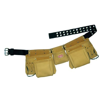 Bucket Boss 55015 11 Pocket Top Grain Leather Tool Apron