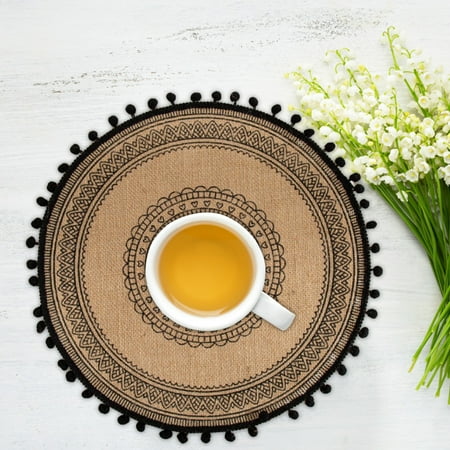 NIUREDLTD Simple Style Hand-Woven Jute Placemat Retro Restaurant Cotton And Linen Vase Cushion
NIUREDLTD Simple Style Hand-Woven Jute Placemat Retro Restaurant Cotton And Linen Vase Cushion
