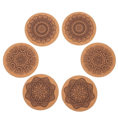 HEMOTON 6pcs Mandala Round Cork Coasters Cup Mats Cup Pads for Home (Assorted Color)
HEMOTON 6pcs Mandala Round Cork Coasters Cup Mats Cup Pads for Home (Assorted Color)