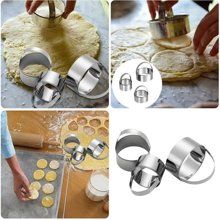 Stainless Steel Cookie Ring Baking Cookie Printing 3 Piece Set Of Round Flat Mouth Cookie Printing Tools Baking Pan Bakeware for Air Fryer Oven Baking Sheets for Oven Nonstick Paper 8x8 Baking Pan
Stainless Steel Cookie Ring Baking Cookie Printing 3 Piece Set Of Round Flat Mouth Cookie Printing Tools Baking Pan Bakeware for Air Fryer Oven Baking Sheets for Oven Nonstick Paper 8x8 Baking Pan