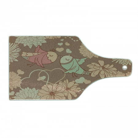 Kissing Cutting Board Vintage Inspired Love Themed Pattern with Doodle Birds and Flowers Print Decorative Tempered Glass Cutting and Serving Board in 3 Sizes by Ambesonne
Kissing Cutting Board Vintage Inspired Love Themed Pattern with Doodle Birds and Flowers Print Decorative Tempered Glass Cutting and Serving Board in 3 Sizes by Ambesonne