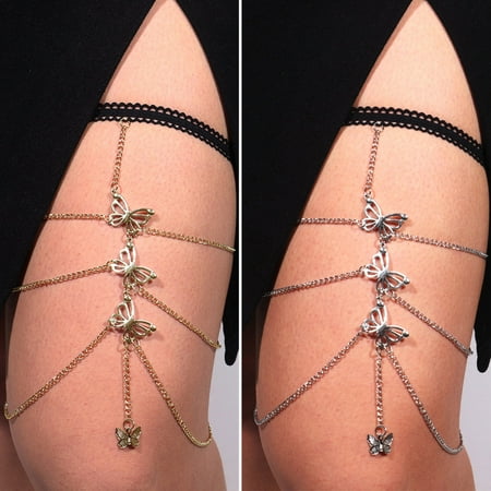 Yamaler Women Thigh Chain Multilayer Butterfly Jewelry Long Lasting Electroplating Leg Chain for Club
Yamaler Women Thigh Chain Multilayer Butterfly Jewelry Long Lasting Electroplating Leg Chain for Club