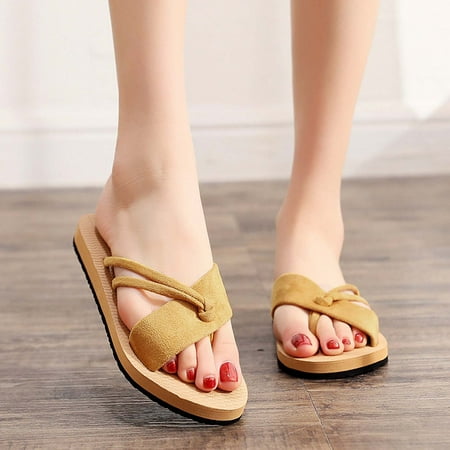 YOTAMI Womens Slippers Women s Flat Heels Comfortable Slippers Solid Color Strap Knotted Beach Sandals Yellow
YOTAMI Womens Slippers Women s Flat Heels Comfortable Slippers Solid Color Strap Knotted Beach Sandals Yellow