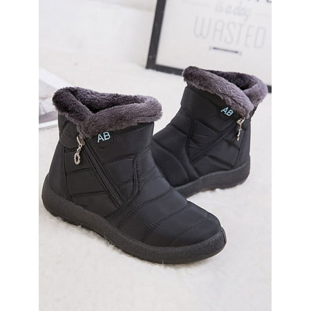 Rotosw Womens Snow Boots Warm Thermal Side Zipper Winter Shoes Faux Fur Lined Ankle Booties Black 9
Rotosw Womens Snow Boots Warm Thermal Side Zipper Winter Shoes Faux Fur Lined Ankle Booties Black 9