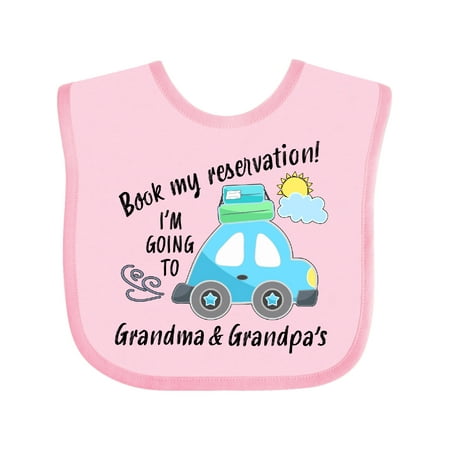 Inktastic Book My Reservation! I m Going to Grandma and Grandpa s Gift Baby Boy or Baby Girl Bib
Inktastic Book My Reservation! I m Going to Grandma and Grandpa s Gift Baby Boy or Baby Girl Bib