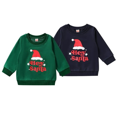 GYRATEDREAM 6M-4T Infant Toddler Baby Boy Girl Christmas Sweatshirt Letter Long Sleeve T-Shirt Sweater Tops Fall Winter Outfits
GYRATEDREAM 6M-4T Infant Toddler Baby Boy Girl Christmas Sweatshirt Letter Long Sleeve T-Shirt Sweater Tops Fall Winter Outfits