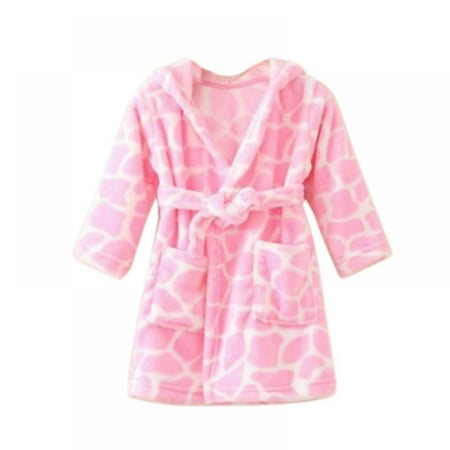 Boys Girls Hooded Bathrobes Soft Coral Fleece Bathrobe Toddler Waist Tie Sleepwear for Kids 3-10 Years
Boys Girls Hooded Bathrobes Soft Coral Fleece Bathrobe Toddler Waist Tie Sleepwear for Kids 3-10 Years