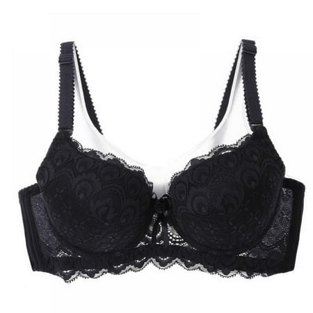 GOODLY Ladies Lace Push Up Lace Embroidered Bow Solid Color 3/4 Cup Bra Women Underwear Underwire Brassiere
GOODLY Ladies Lace Push Up Lace Embroidered Bow Solid Color 3/4 Cup Bra Women Underwear Underwire Brassiere