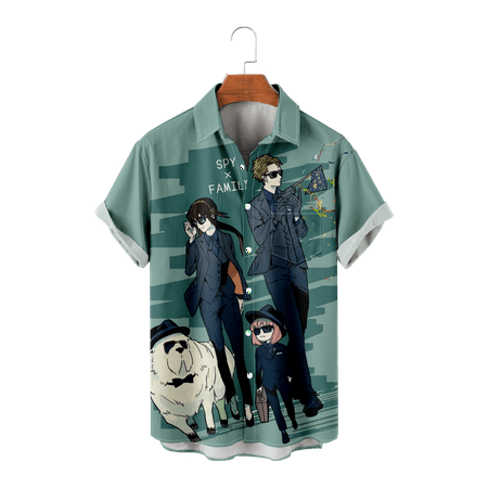SPY x FAMILY Adult Kids Casual Button Down Tees with Breast Pocket Holiday Clothing Size 100-170/XXS-8XL
SPY x FAMILY Adult Kids Casual Button Down Tees with Breast Pocket Holiday Clothing Size 100-170/XXS-8XL