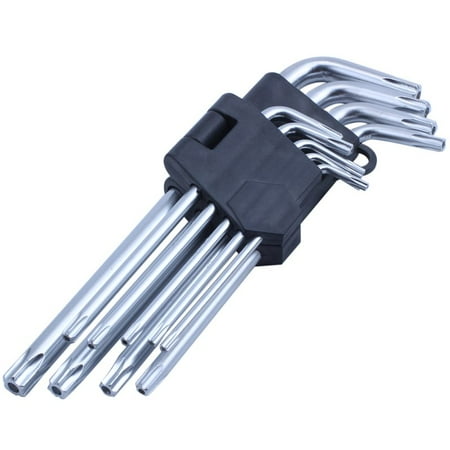 9x Torx Key Key Expert Hex Hexagonal Star Security Hole T10-T50