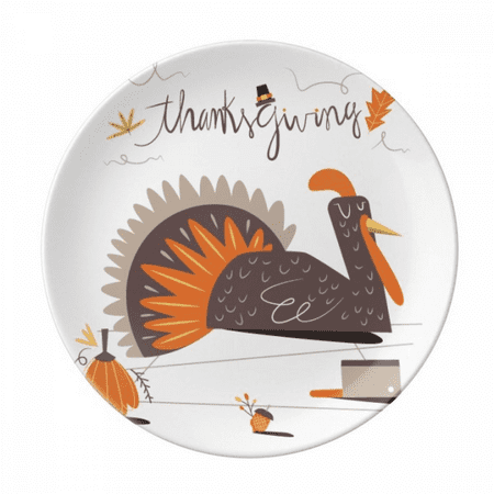 Thanksgiving Day Turkey Pattern Plate Decorative Porcelain Salver Tableware Dinner Dish
Thanksgiving Day Turkey Pattern Plate Decorative Porcelain Salver Tableware Dinner Dish