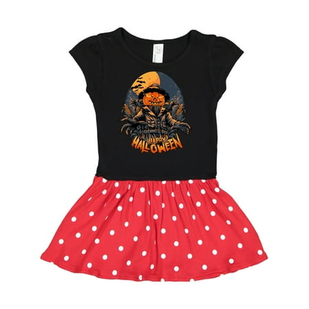 Inktastic Halloween Scarecrow Gift Toddler Girl Dress
