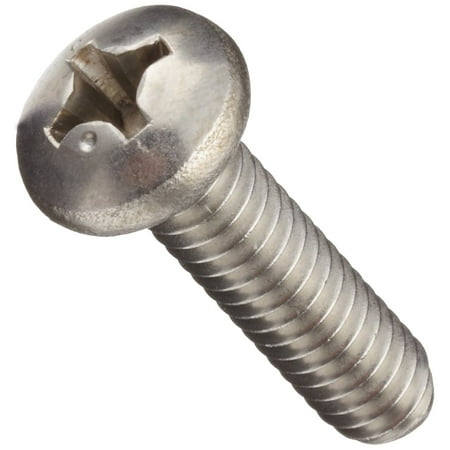 316 Stainless Steel Machine Screw Plain Finish Pan Head Phillips Drive Meets ASME B18.6.3 5/16 Length Fully Threaded #6-32 UNC Threads (Pack of 50)
316 Stainless Steel Machine Screw Plain Finish Pan Head Phillips Drive Meets ASME B18.6.3 5/16 Length Fully Threaded #6-32 UNC Threads (Pack of 50)