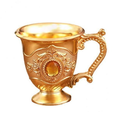 2x Vintage Embossed Cup Handle Cup Jeweled Goblet Glass for Dining Table Kithchen room type bar Home Decoration - Gold
2x Vintage Embossed Cup Handle Cup Jeweled Goblet Glass for Dining Table Kithchen room type bar Home Decoration - Gold